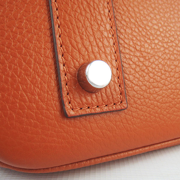 Hermes Birkin 6109 Togo Leather Bag Orange 42cm Silver Hermes Birkin 6109 Togo Leather Bag Orange 42cm Silver