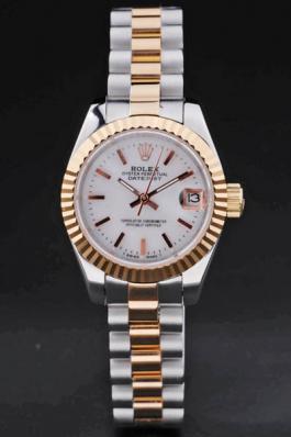 Rolex Datejust Golded&White Stainless Steel 25mm Watch-RD3765 Rolex Datejust Golded&White Stainless Steel 25mm Watch-RD3765