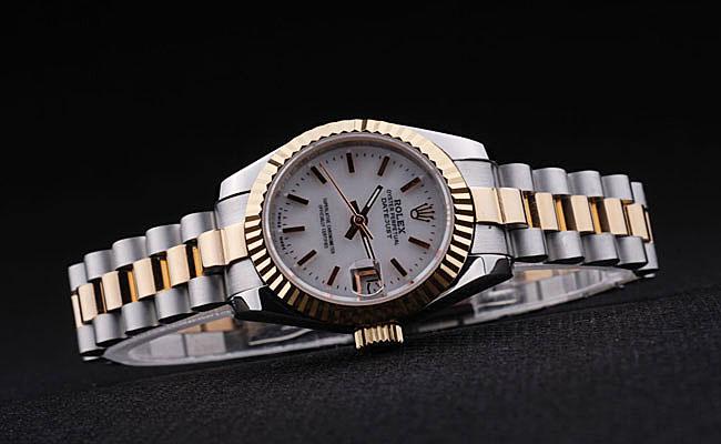 Rolex Datejust Golded&White Stainless Steel 25mm Watch-RD3765 Rolex Datejust Golded&White Stainless Steel 25mm Watch-RD3765