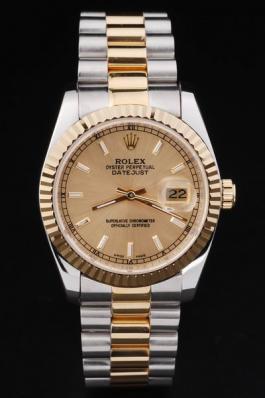 Rolex Datejust Golden Cutwork Stainless Steel Men Watch-RD2404 Rolex Datejust Golden Cutwork Stainless Steel Men Watch-RD2404