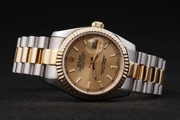 Rolex Datejust Golden Cutwork Stainless Steel Men Watch-RD2404 Rolex Datejust Golden Cutwork Stainless Steel Men Watch-RD2404