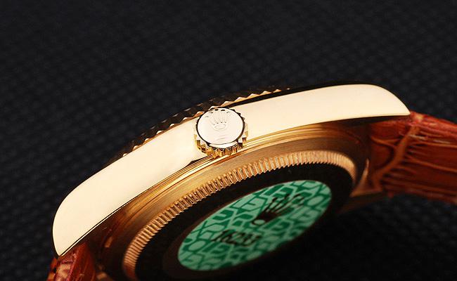 Rolex Datejust Golden Surface Leather 34mm Men Watch-RD4016 Rolex Datejust Golden Surface Leather 34mm Men Watch-RD4016