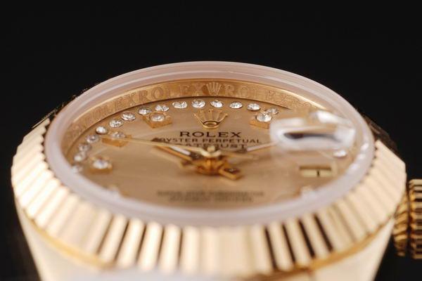 Rolex Datejust Mechanism Golden Cutwork Women Watch-RD2373 Rolex Datejust Mechanism Golden Cutwork Women Watch-RD2373