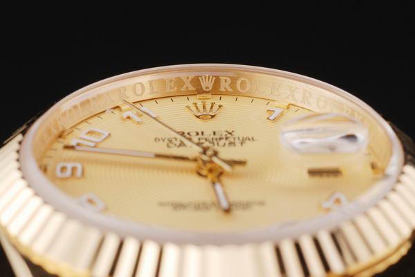 Rolex Datejust Mechanism Golden Surface Men Watch-RD2437 Rolex Datejust Mechanism Golden Surface Men Watch-RD2437