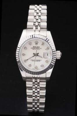 Rolex Datejust Mechanism Silver&White Surface Watch-RD2455 Rolex Datejust Mechanism Silver&White Surface Watch-RD2455