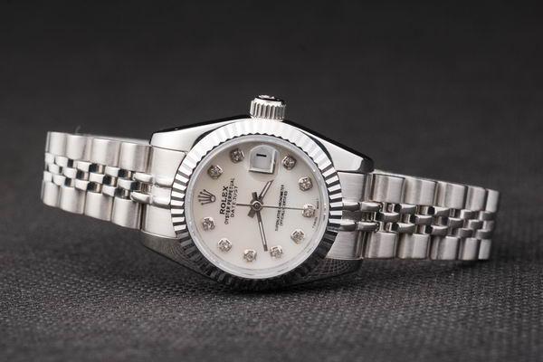 Rolex Datejust Mechanism Silver&White Surface Watch-RD2455 Rolex Datejust Mechanism Silver&White Surface Watch-RD2455