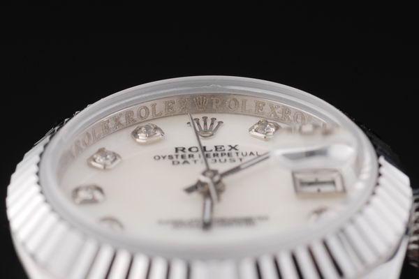 Rolex Datejust Mechanism Silver&White Surface Watch-RD2455 Rolex Datejust Mechanism Silver&White Surface Watch-RD2455