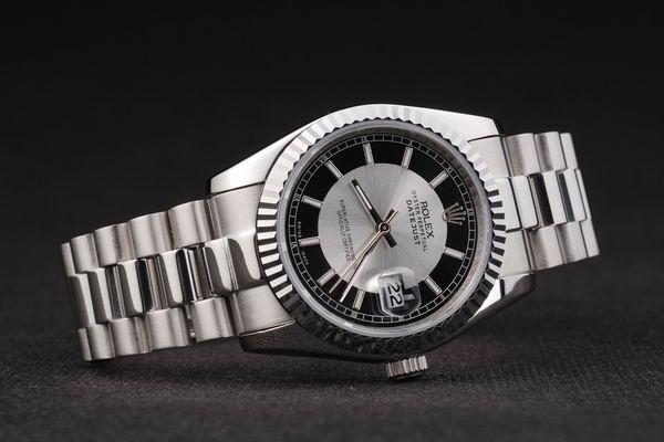 Rolex Datejust Mechanism Silver Bezel&Black Surface Watch-RD2414 Rolex Datejust Mechanism Silver Bezel&Black Surface Watch-RD2414