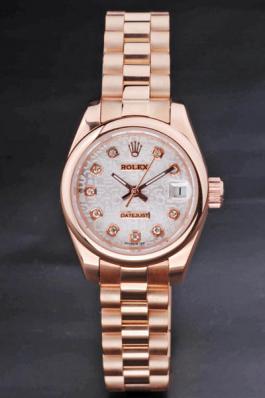 Rolex Datejust Rose Gold White Surface 25mm Watch-RD3759 Rolex Datejust Rose Gold White Surface 25mm Watch-RD3759