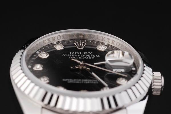 Rolex Datejust Swiss Mechanism Silver Black Watch-RD2379 Rolex Datejust Swiss Mechanism Silver Black Watch-RD2379