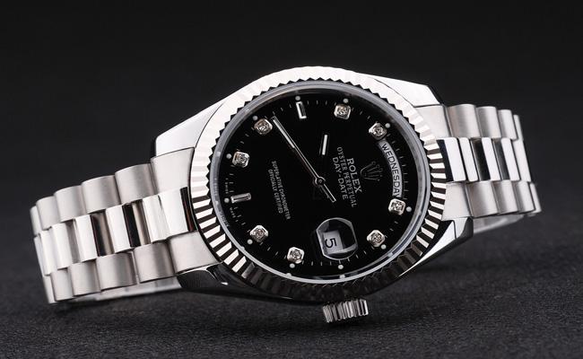 Rolex Day-Date 33 mm Black Surface Cutwork Watch-RD2883 Rolex Day-Date 33 mm Black Surface Cutwork Watch-RD2883