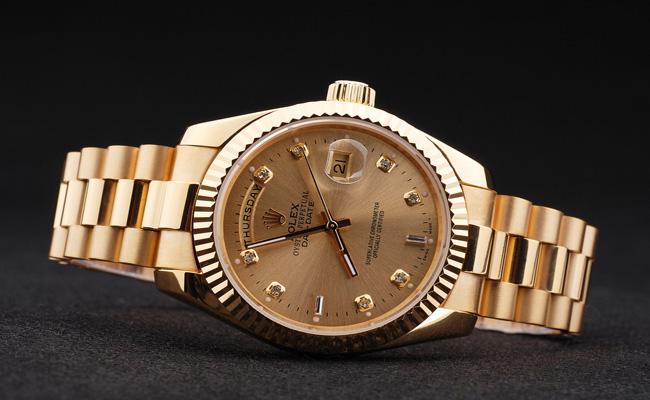 Rolex Day-Date 33 mm Gold Cutwork Watch-RD2946 Rolex Day-Date 33 mm Gold Cutwork Watch-RD2946