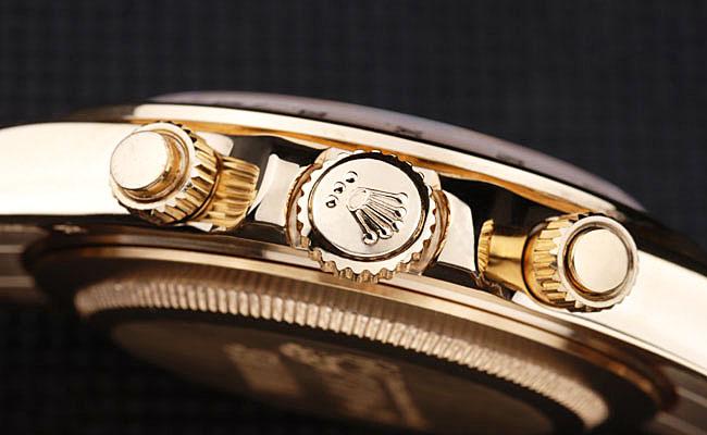 Rolex Daytona Mechanism Golden Bezel White 38mm Watch-RD3831 Rolex Daytona Mechanism Golden Bezel White 38mm Watch-RD3831