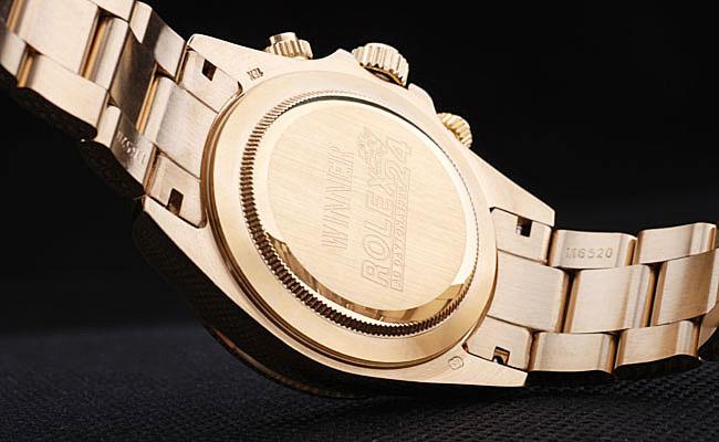 Rolex Daytona Mechanism Golden Bezel White 38mm Watch-RD3831 Rolex Daytona Mechanism Golden Bezel White 38mm Watch-RD3831