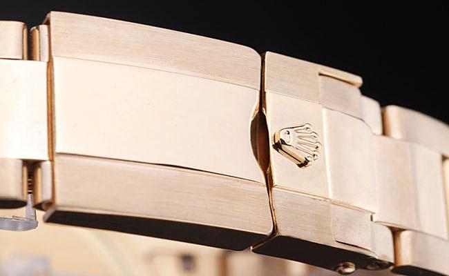 Rolex Daytona Mechanism Golden Bezel White 38mm Watch-RD3831 Rolex Daytona Mechanism Golden Bezel White 38mm Watch-RD3831