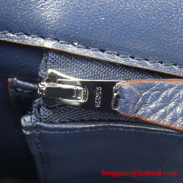 Hermes Birkin 25cm Togo Leather Handbag 6068 Dark Blue Silver Palladium hardware Hermes Birkin 25cm Togo Leather Handbag 6068 Dark Blue Silver Palladium hardware