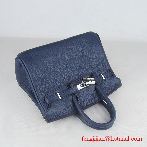 Hermes Birkin 25cm Togo Leather Handbag 6068 Dark Blue Silver Palladium hardware Hermes Birkin 25cm Togo Leather Handbag 6068 Dark Blue Silver Palladium hardware