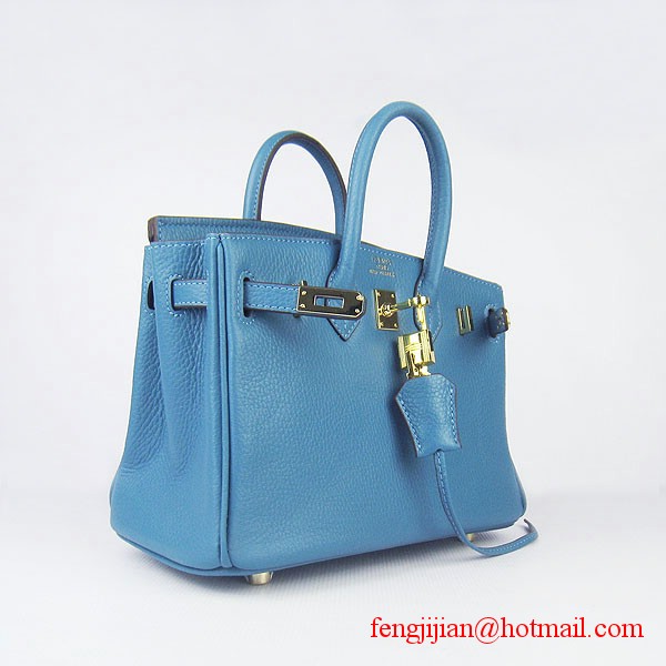 Hermes Birkin 25cm Togo Leather Bag 6068 Blue Gold Palladium hardware Hermes Birkin 25cm Togo Leather Bag 6068 Blue Gold Palladium hardware