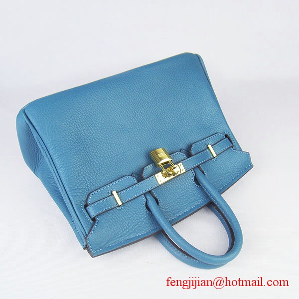 Hermes Birkin 25cm Togo Leather Bag 6068 Blue Gold Palladium hardware Hermes Birkin 25cm Togo Leather Bag 6068 Blue Gold Palladium hardware