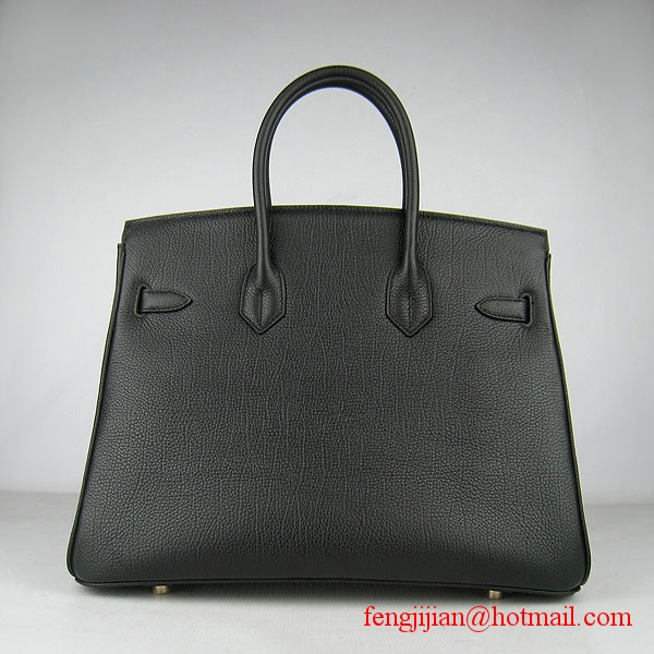 Hermes Birkin 35cm Tendon Veins Leather Bag Black Gold Hardware Hermes Birkin 35cm Tendon Veins Leather Bag Black Gold Hardware