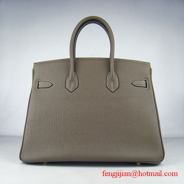 Hermes Birkin 35cm Tendon Veins Leather Bag Khaki Gold Hardware Hermes Birkin 35cm Tendon Veins Leather Bag Khaki Gold Hardware
