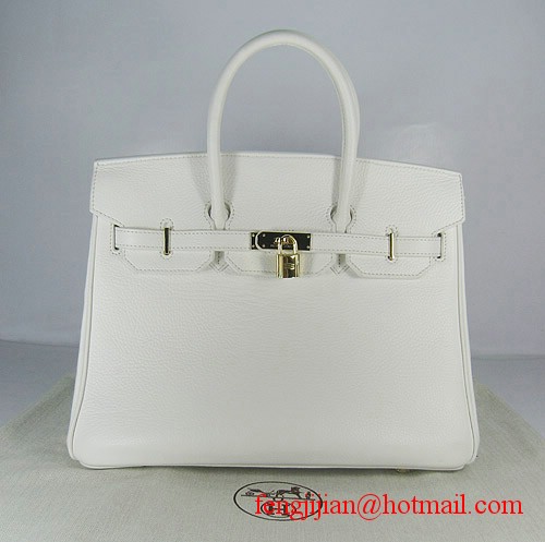 Hermes Birkin 35cm Embossed Veins Leather Bag White 6089 Gold Hardware Hermes Birkin 35cm Embossed Veins Leather Bag White 6089 Gold Hardware