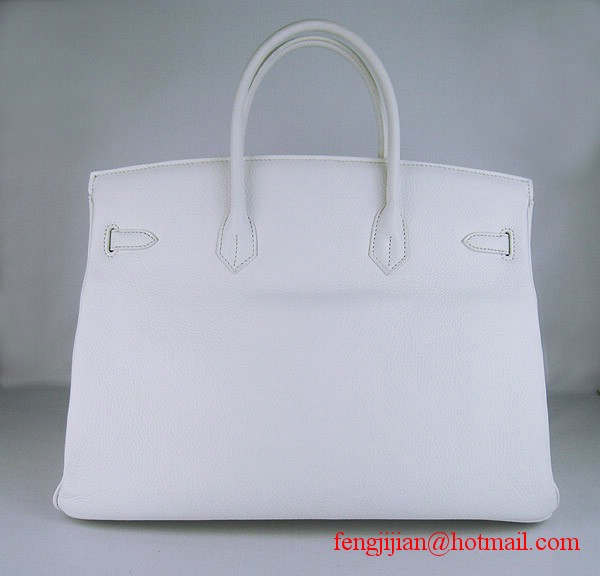 Hermes Birkin 40cm Togo Bag 6099 Light White silver padlock Hermes Birkin 40cm Togo Bag 6099 Light White silver padlock