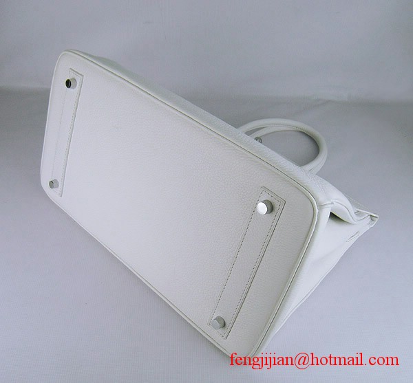 Hermes Birkin 40cm Togo Bag 6099 Light White silver padlock Hermes Birkin 40cm Togo Bag 6099 Light White silver padlock