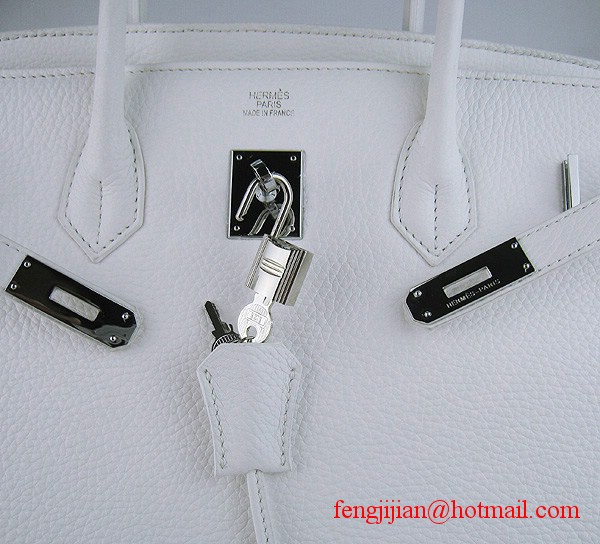 Hermes Birkin 40cm Togo Bag 6099 Light White silver padlock Hermes Birkin 40cm Togo Bag 6099 Light White silver padlock