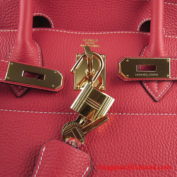 Hermes Birkin 42cm Togo Leather Bag 6109 Red gold padlock Hermes Birkin 42cm Togo Leather Bag 6109 Red gold padlock