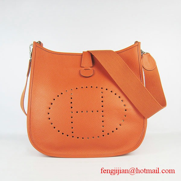 Hermes Evelyne Bag Orange 6309 Hermes Evelyne Bag Orange 6309