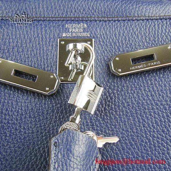 Hermes Kelly 32cm Togo Leather Bag Dark Blue 6108 Silver Hardware Hermes Kelly 32cm Togo Leather Bag Dark Blue 6108 Silver Hardware