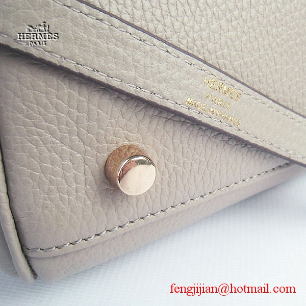 Hermes Kelly 32cm Togo Leather Bag Grey 6108 Hermes Kelly 32cm Togo Leather Bag Grey 6108