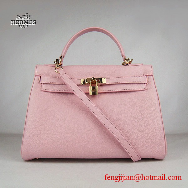 Hermes Kelly 32cm Togo Leather Bag Pink 6108 Gold Hardware Hermes Kelly 32cm Togo Leather Bag Pink 6108 Gold Hardware