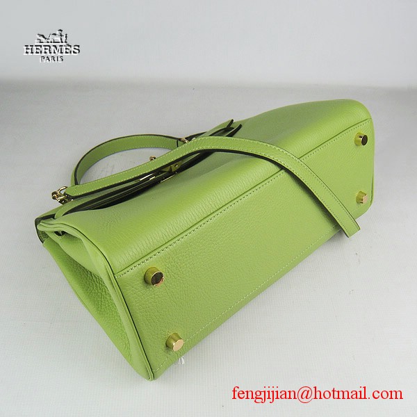 Hermes Kelly 32cm Togo Leather Bag Green 6108 Gold Hardware Hermes Kelly 32cm Togo Leather Bag Green 6108 Gold Hardware