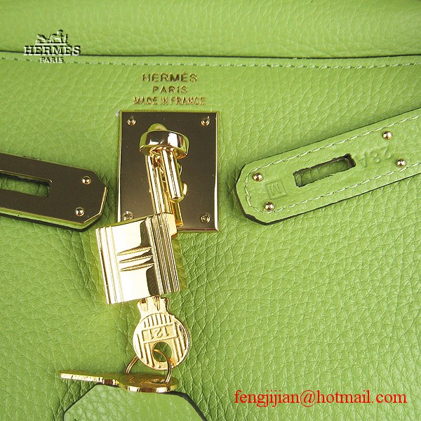 Hermes Kelly 32cm Togo Leather Bag Green 6108 Gold Hardware Hermes Kelly 32cm Togo Leather Bag Green 6108 Gold Hardware
