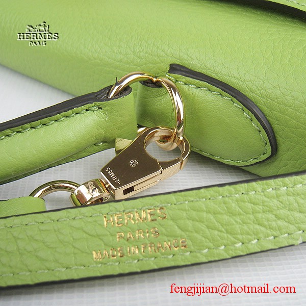 Hermes Kelly 32cm Togo Leather Bag Green 6108 Gold Hardware Hermes Kelly 32cm Togo Leather Bag Green 6108 Gold Hardware