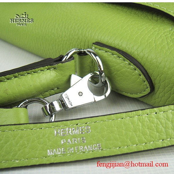 Hermes Kelly 32cm Togo Leather Bag Green 6108 Silver Hardware Hermes Kelly 32cm Togo Leather Bag Green 6108 Silver Hardware