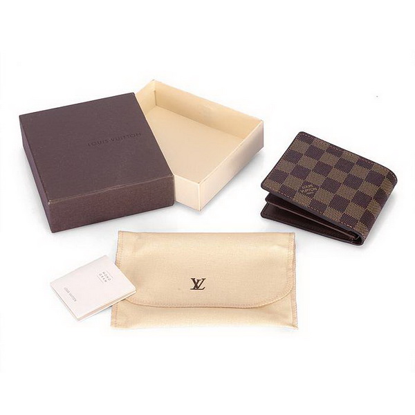 Louis Vuitton Damier Ebene Canvas Florin Wallet N61720 Louis Vuitton Damier Ebene Canvas Florin Wallet N61720