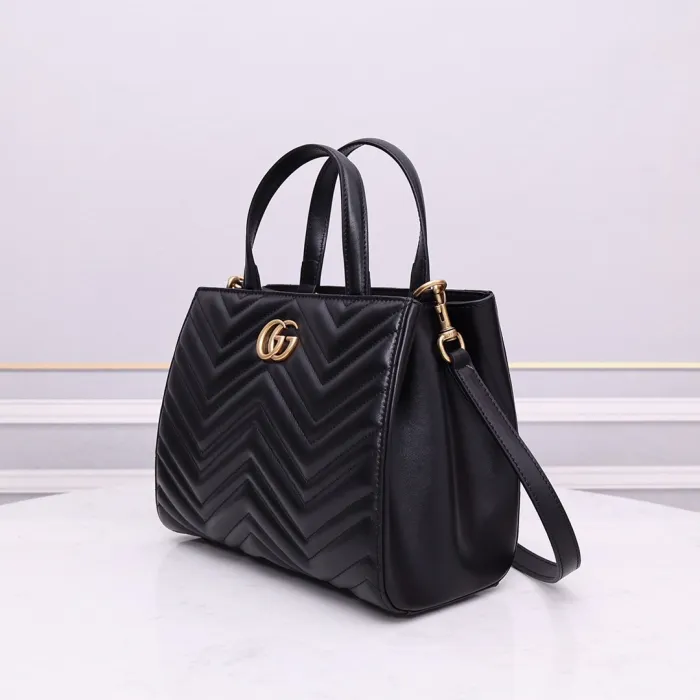 Replica GUCCI GG MARMONT MEDIUM TOTE BAG 2 Replica GUCCI GG MARMONT MEDIUM TOTE BAG - premium 1:1 fake handbag model