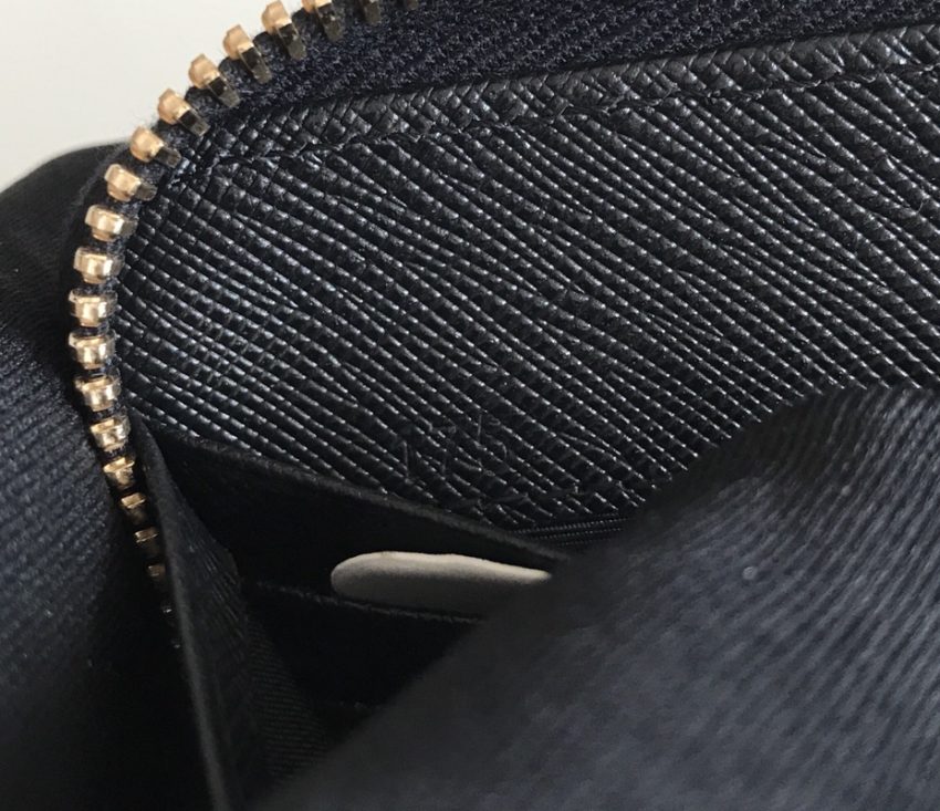 Replica Prada Saffiano Long Zipper Wallet Black 3 Replica Prada Saffiano Long Zipper Wallet Black - realistic designer-inspired fake bag