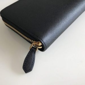 Replica Prada Saffiano Long Zipper Wallet Black 5 Replica Prada Saffiano Long Zipper Wallet Black - ultra-realistic fake designer tote
