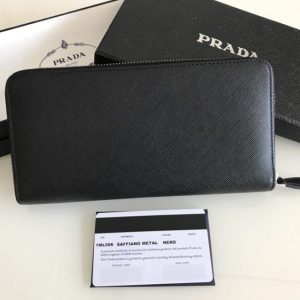 Replica Prada Saffiano Long Zipper Wallet Black 6 Replica Prada Saffiano Long Zipper Wallet Black - top-tier luxury replica shoulder bag
