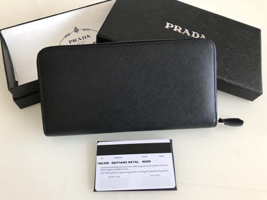 Replica Prada Saffiano Long Zipper Wallet Black 6 Replica Prada Saffiano Long Zipper Wallet Black - top-tier luxury replica shoulder bag