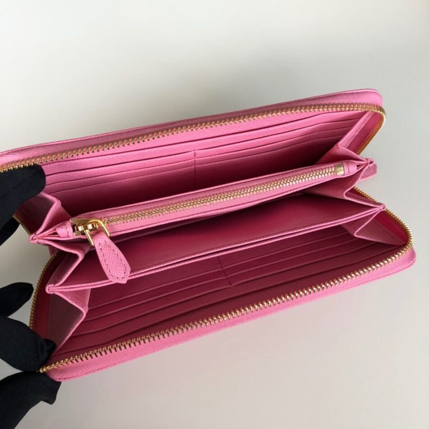 Replica Prada Saffiano Long Zipper Wallet Pink 4 Replica Prada Saffiano Long Zipper Wallet Pink - ultra-realistic fake designer tote