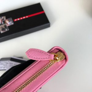 Replica Prada Saffiano Long Zipper Wallet Pink 5 Replica Prada Saffiano Long Zipper Wallet Pink - authentic-look luxury purse replica