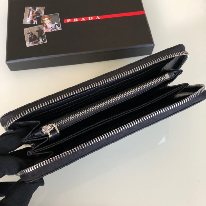 Replica Prada Saffiano Long Wallet Black Silver 9 Replica Prada Saffiano Long Wallet Black Silver - top-rated replica designer bag