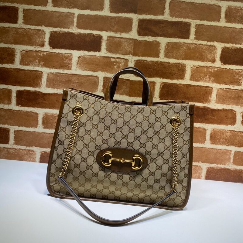 Replica Gucci 1955 Horsebit Tote Bag Medium 9 Replica Gucci 1955 Horsebit Tote Bag Medium - ultra-realistic fake designer tote