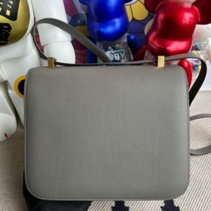 Replica Hermes Constance 18cm Grey - 1:1 designer replica handbag