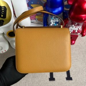 Replica Hermes Constance 18cm Brown - authentic-look luxury purse replica